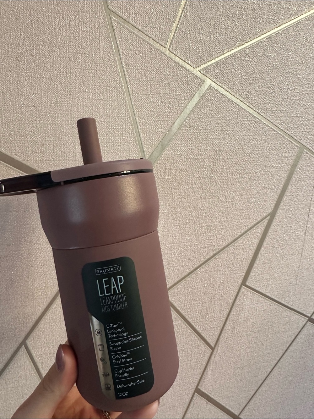 Brumate Leakproof Kids Tumbler in Dusty Rose